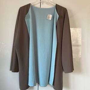 MACK and MACK Kimono Color-Brown/Sky Blue Size- XL NWT
